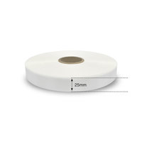 25mm White DM Ribbon